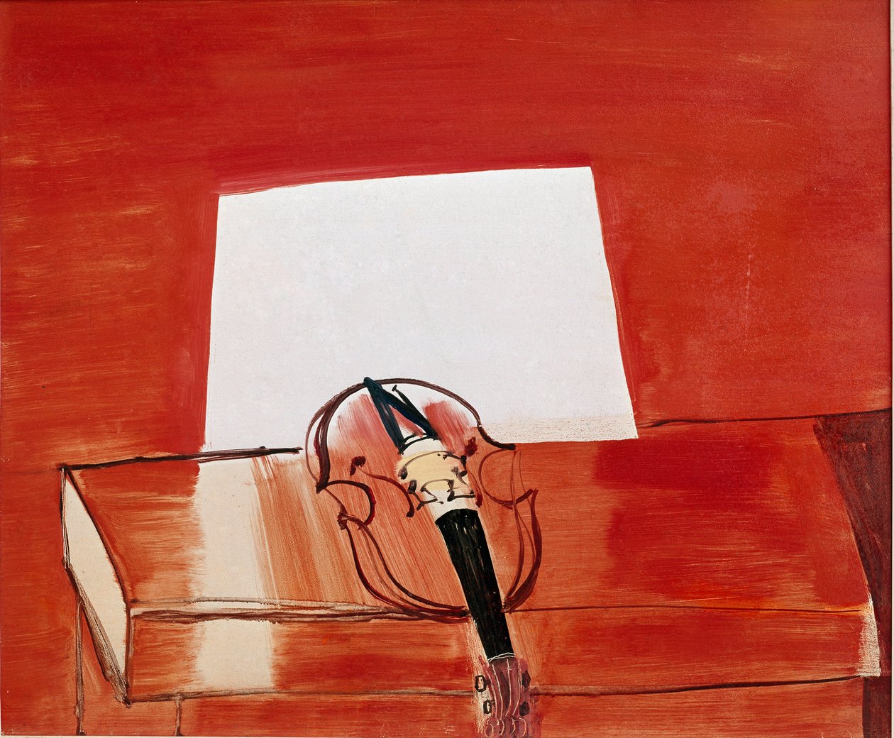 A vörös hegedű (olaj, vászon) alkotó: Raoul Dufy