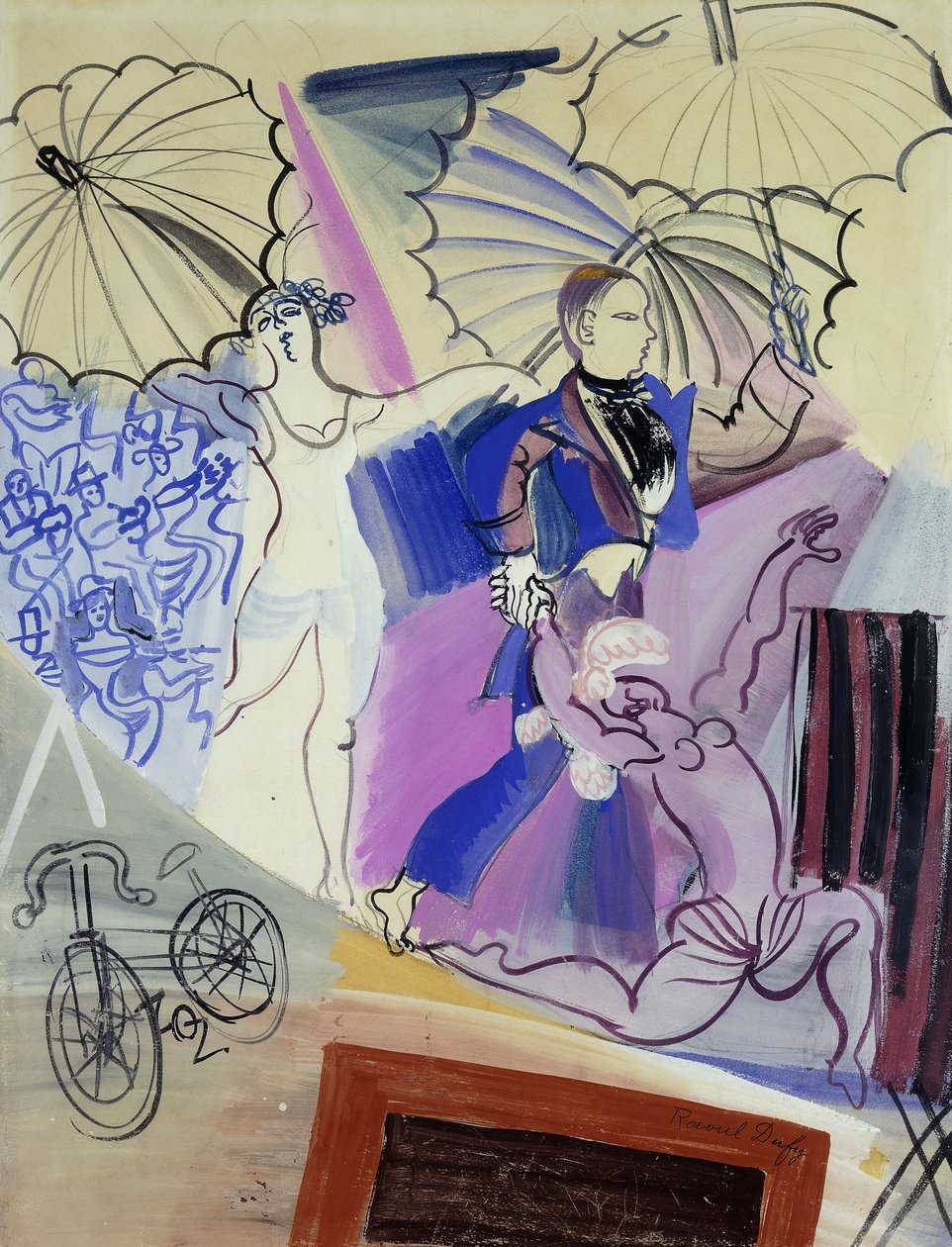 Kötéltáncosok; Les Equilibristes alkotó: Raoul Dufy
