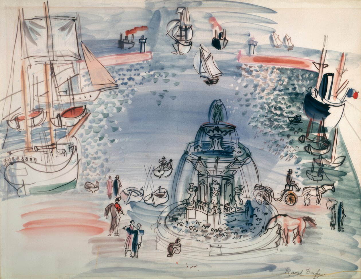 Tisztelgés Claude Lorrain előtt alkotó: Raoul Dufy