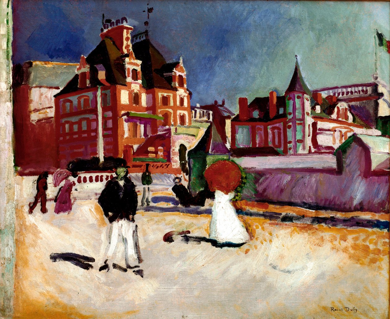 Trouville Raoul Dufy (1877-1953) festménye 1907 Magántulajdonban lévő gyűjtemény alkotó: Raoul Dufy