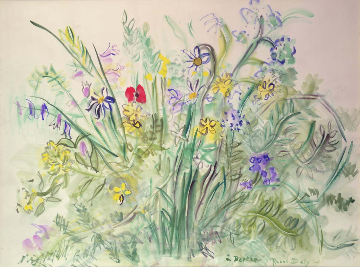 Vadvirágok (akvarell, papír) alkotó: Raoul Dufy
