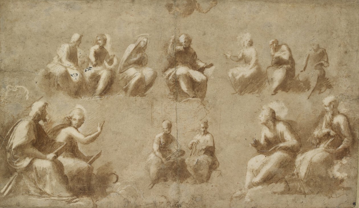 Krisztus és a szentek a dicsőségben alkotó: Raffaello Sanzio Raphael