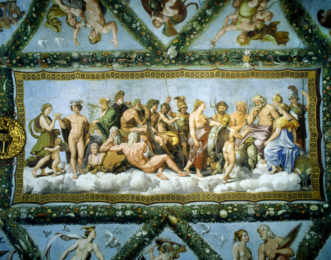Istenek Tanácsa, 1517-18 alkotó: Raffaello Sanzio Raphael