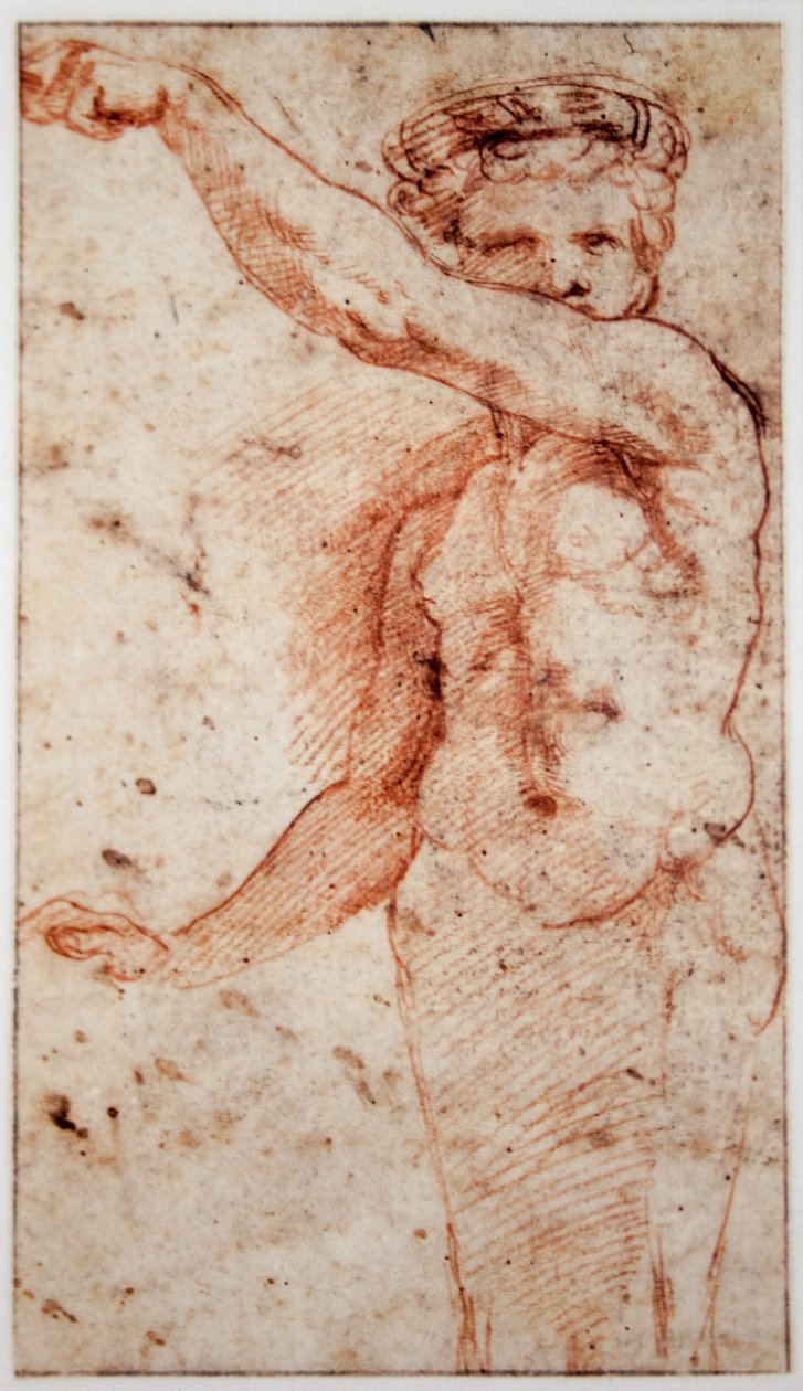 Herm felemelt bal karral, jobb karja leengedett alkotó: Raffaello Sanzio Raphael