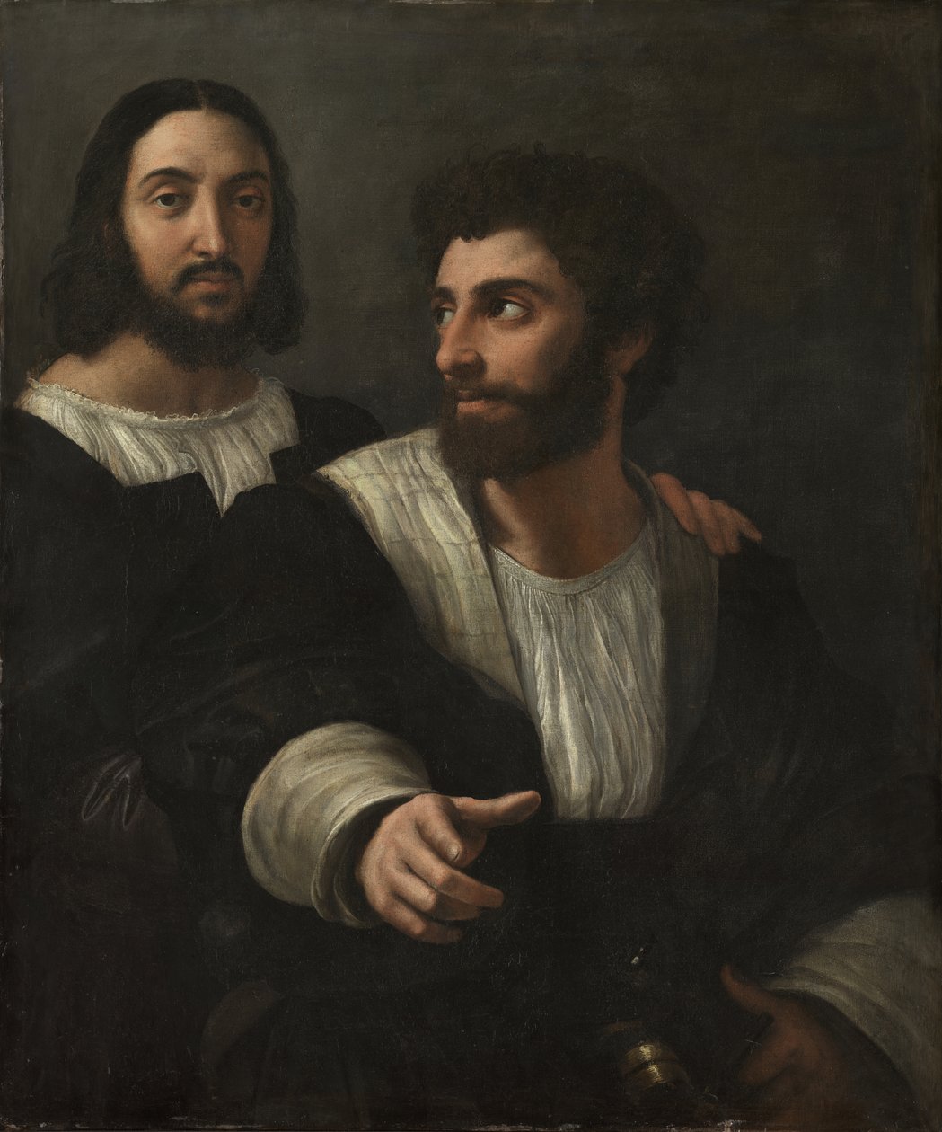 A művész portréja egy barátjával alkotó: Raffaello Sanzio Raphael