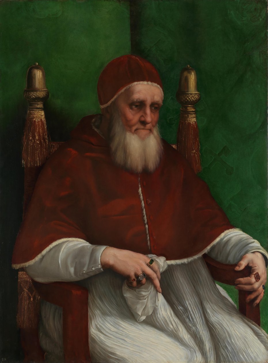 Julius pápa arcképe II alkotó: Raffaello Sanzio Raphael