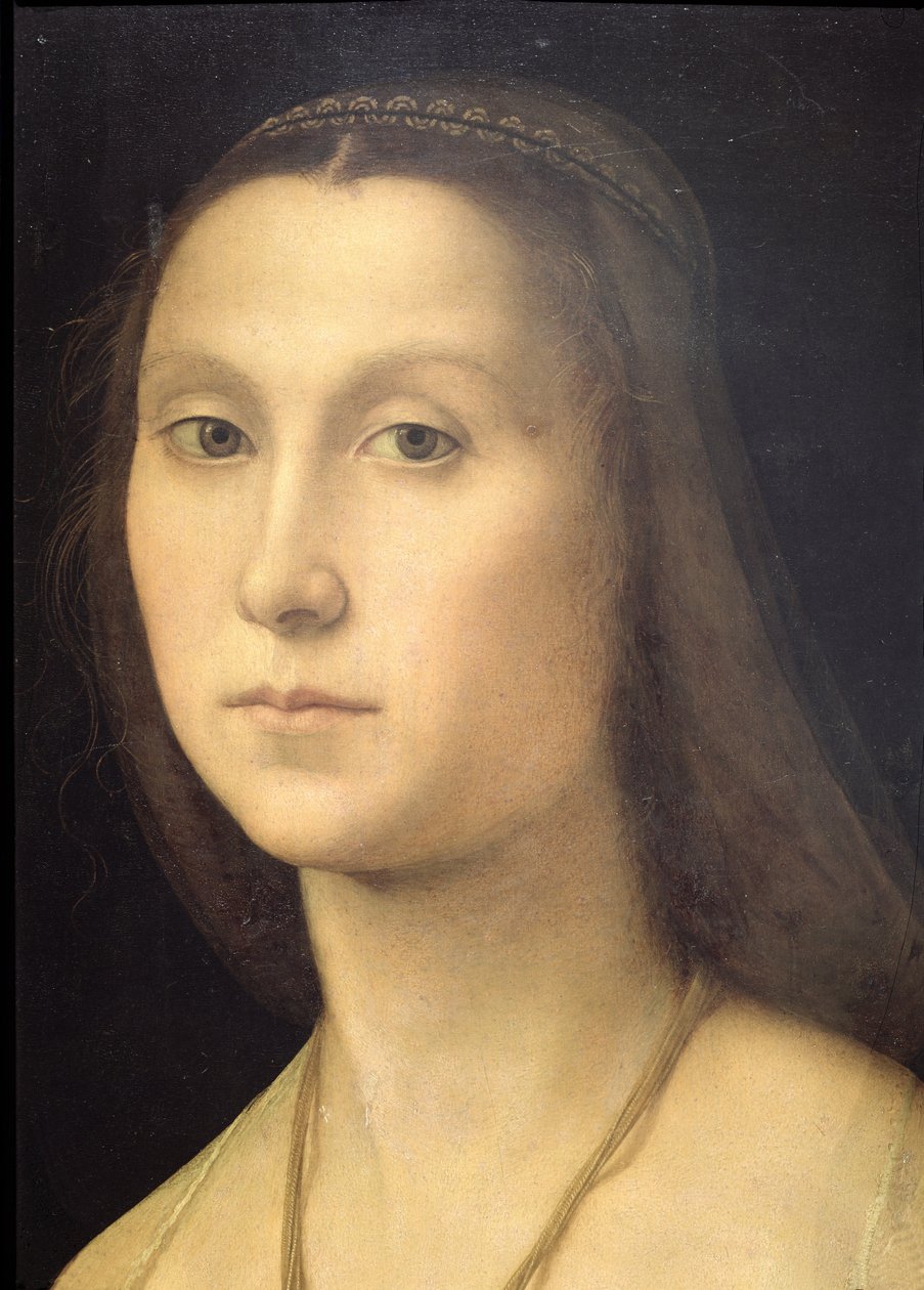 Női portré (La Muta), 1507 (részlet) (lásd: 21465, 205589) alkotó: Raffaello Sanzio Raphael
