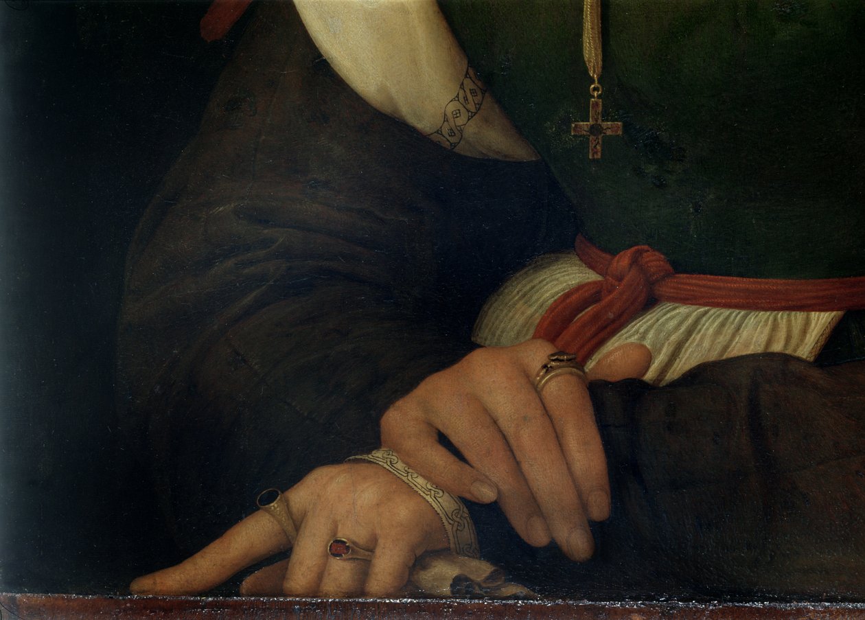 Női portré (La Muta), 1507 (részlet) (lásd: 21465, 205588) alkotó: Raffaello Sanzio Raphael
