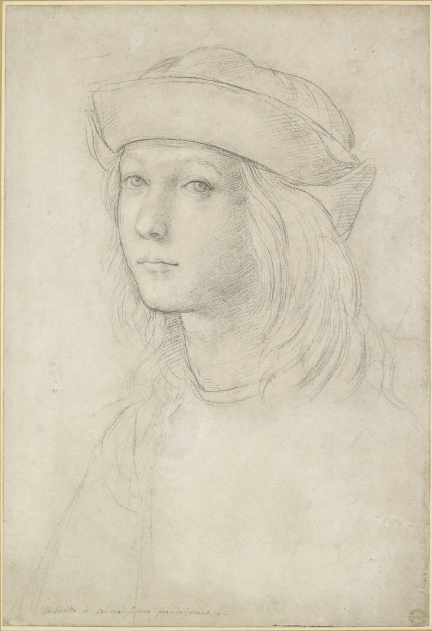 Ismeretlen fiatal portréja, esetleg önarckép, WA1846.158 alkotó: Raffaello Sanzio Raphael