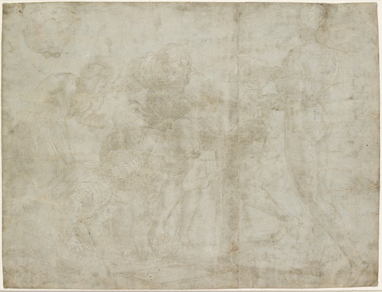 Recto: Euklidész tanítványait oktatja, WA1846.194 alkotó: Raffaello Sanzio Raphael
