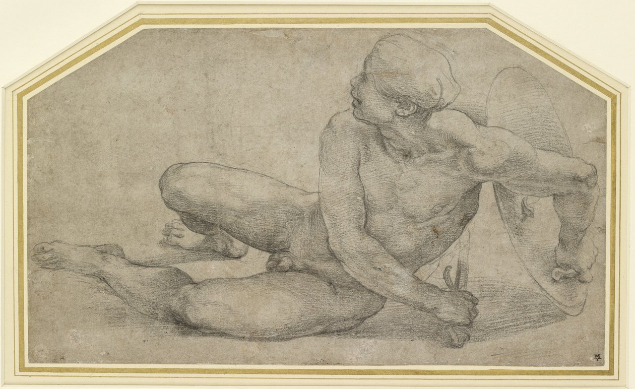 Fekvő katonafigura, WA1846.201 alkotó: Raffaello Sanzio Raphael