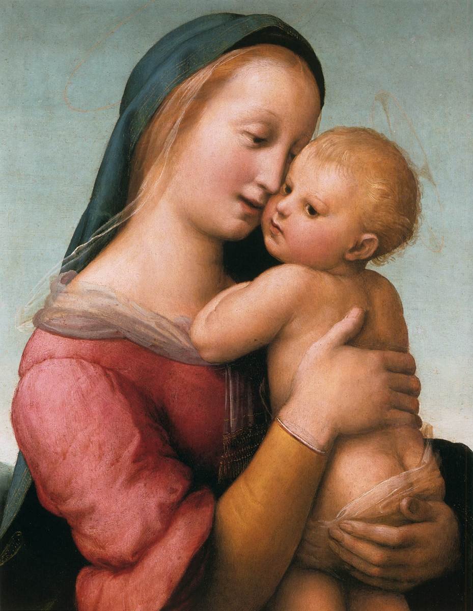 A Tempi Madonna (részlet) alkotó: Raffaello Sanzio Raphael
