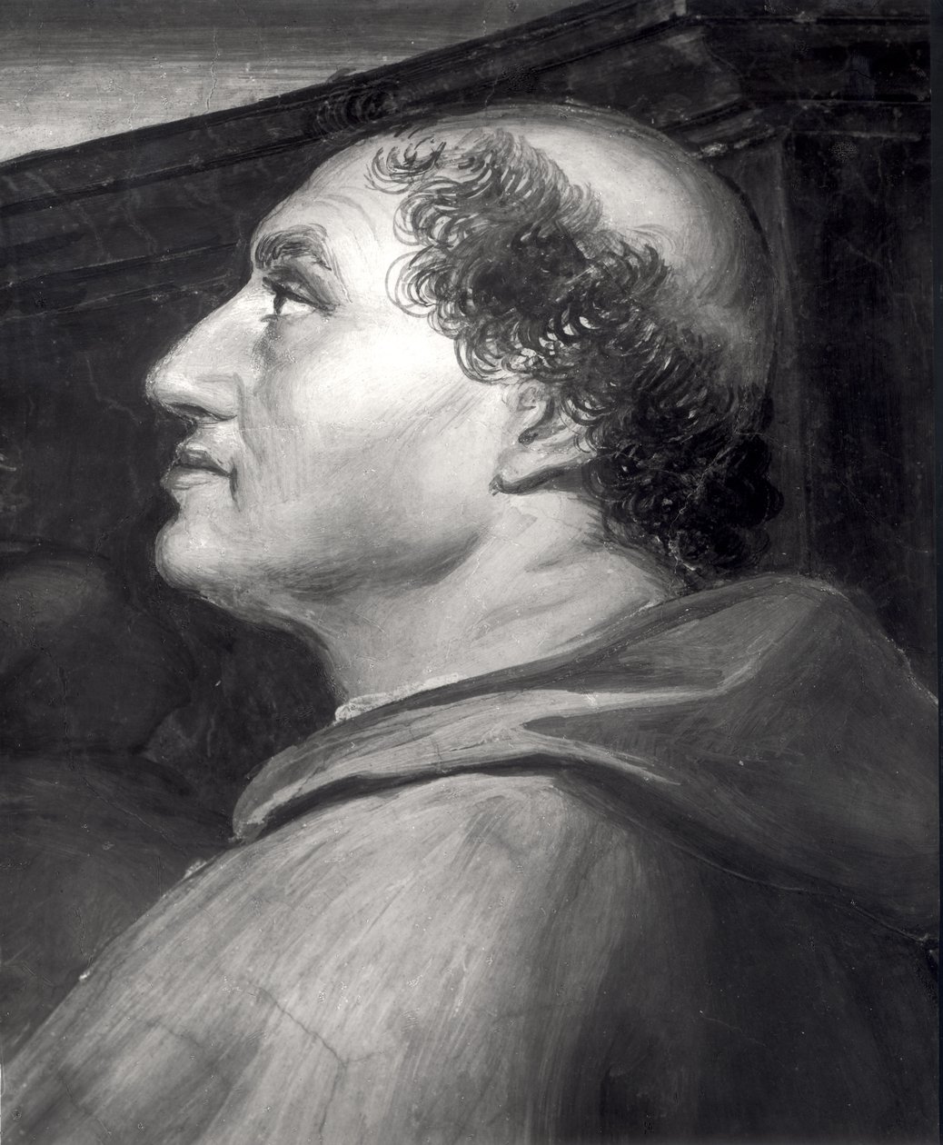 Raffaele Riario bíboros (1451-1521) részlet a Bolsenai miséből, a Stanza dellEliodorban, 1512-1414 alkotó: Raffaello Sanzio Raphael