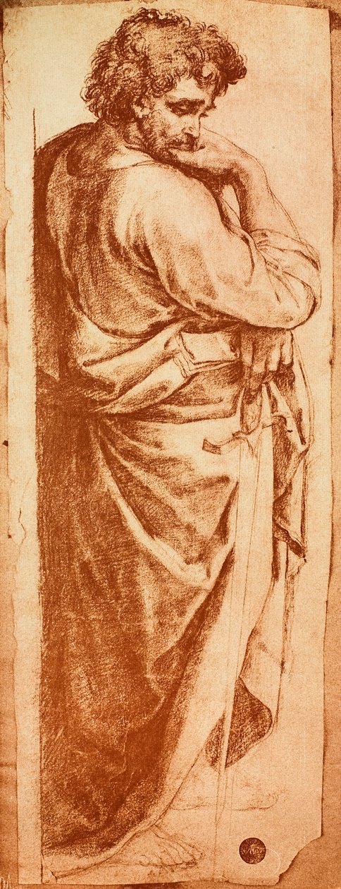 Tanulmány a bolognai oltárkép Szent Pál számára; rajz: Raphael, Gallerie dellAccademia, Velence alkotó: Raffaello Sanzio Raphael