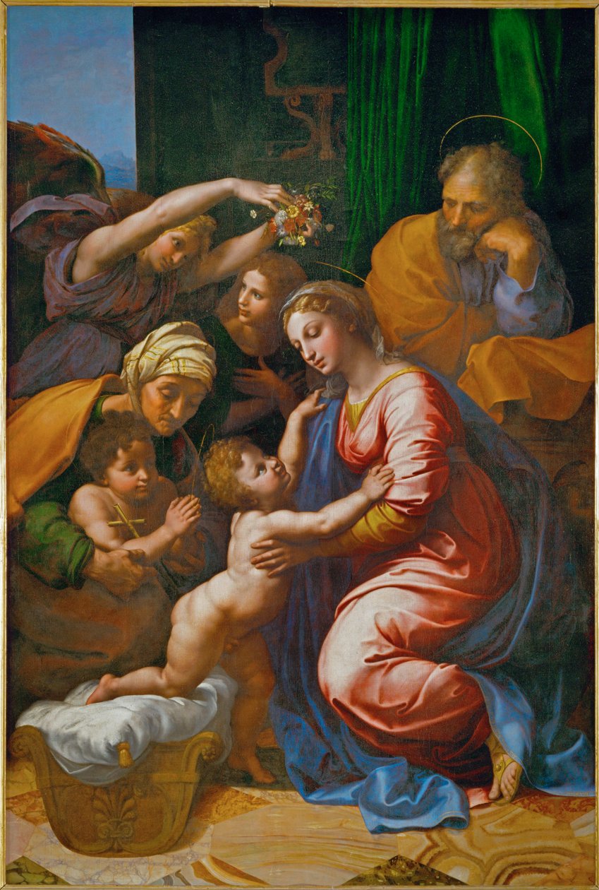A Szent Család, a "La Grande Sainte Famille de Francois I" ... alkotó: Raphael (1483 1520)