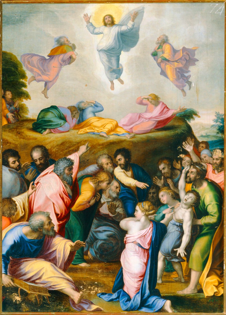 Jézus átlényegülése (festmény) alkotó: Raphael (1483 1520)