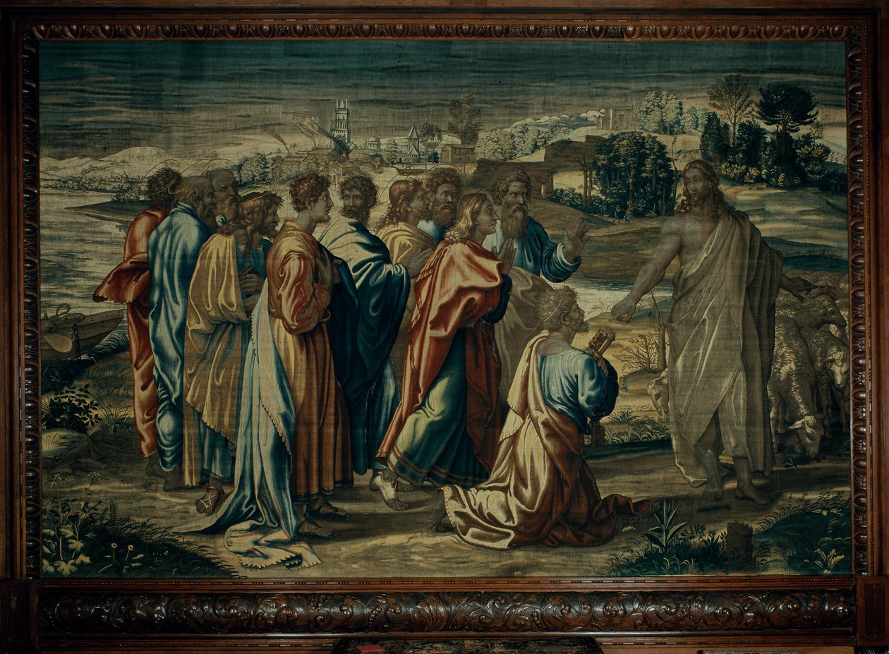 Krisztus vádja Szent Péternek, Mortlake műhely alkotó: after Raphael
