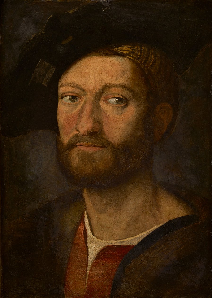 Egy férfi portréja, Giuliano de Medici, Nemours hercege (olaj, tábla) alkotó: after Raphael