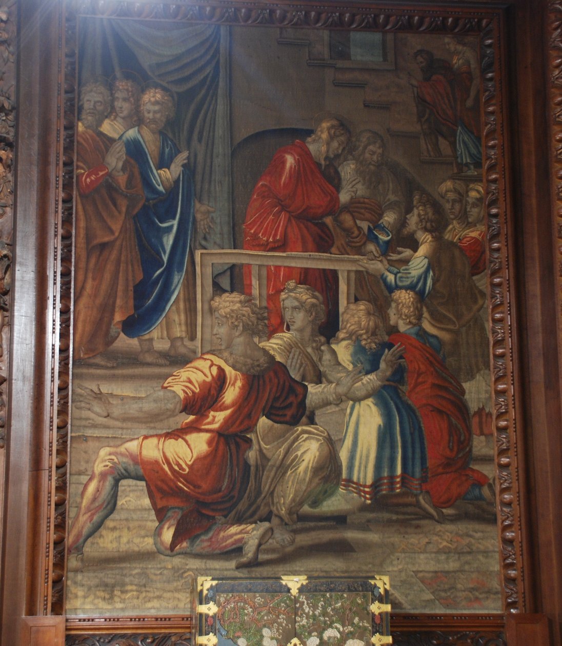 Ananias halála, Mortlake műhely alkotó: after Raphael