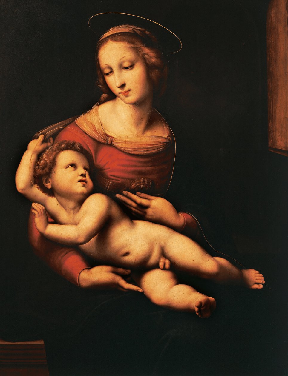 Raphael Sanzio (1483-1520) Bridgewater Madonna (Madonna és gyermeke), olaj, vászon, 81x56 cm alkotó: Raphael (1483 1520)