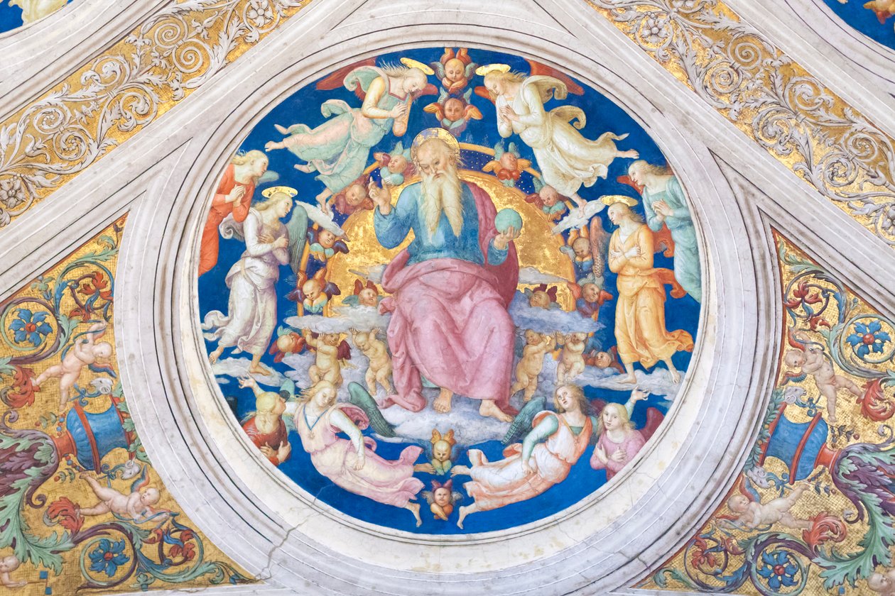 Teremtő, aki angyalok és kerubok között trónol alkotó: Raphael (1483 1520)