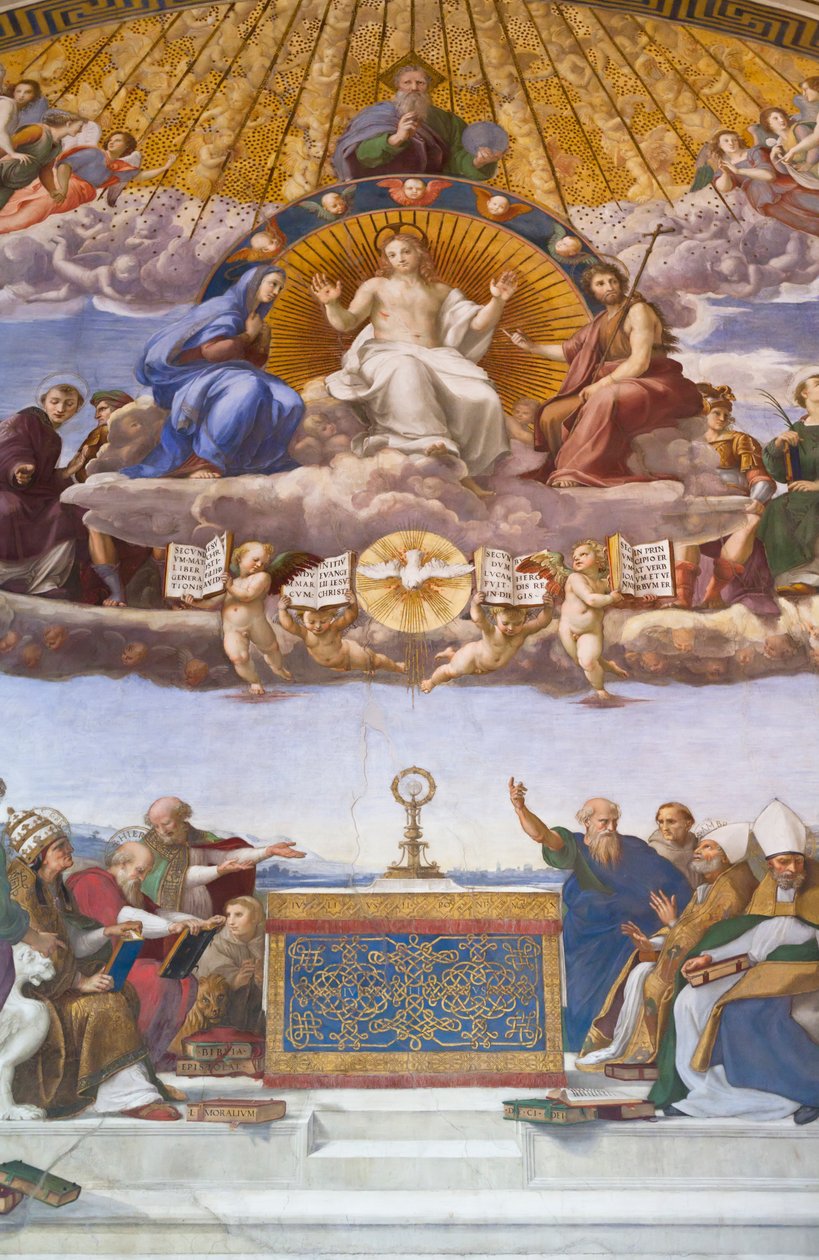 Az úrvacsora vitájának részlete, 1509–1510 körül (freskó) alkotó: Raphael (1483 1520)