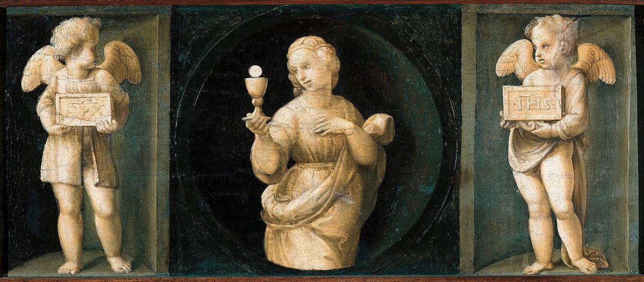 Hit, predella a Baglioni-oltárképből alkotó: Raphael (1483 1520)