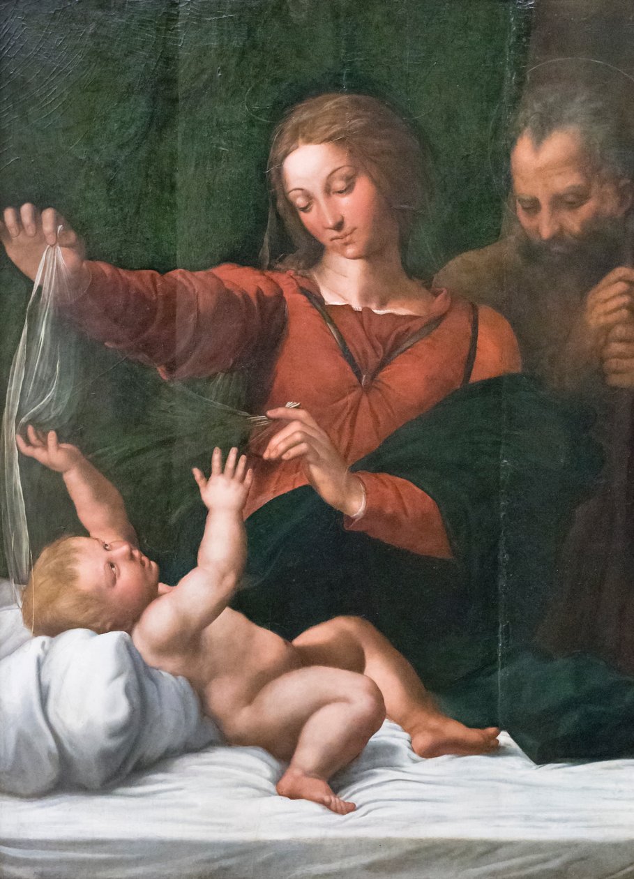 Szent család, más néven a nép Madonnája, a Loretói Madonna vagy a Lepel Madonna alkotó: Raphael (1483 1520)