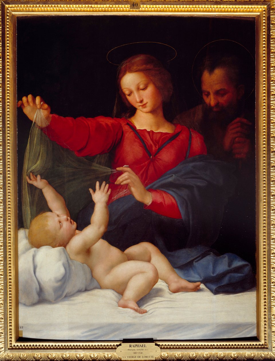 Madonna de Lorette (Madonna di Loreto) Raffaello Sanzio dit Raphael (1483-1520) festménye 15. század V. 1,2x0,9 m Chantilly, Musee Conde alkotó: Raphael