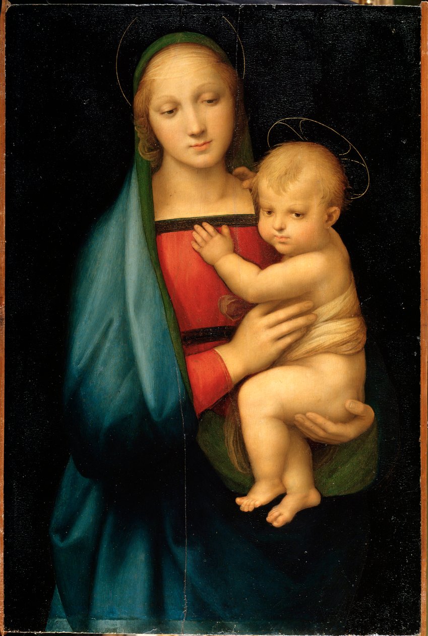 Madonna del Granduca – olaj, fa, 1504 körül alkotó: Raphael