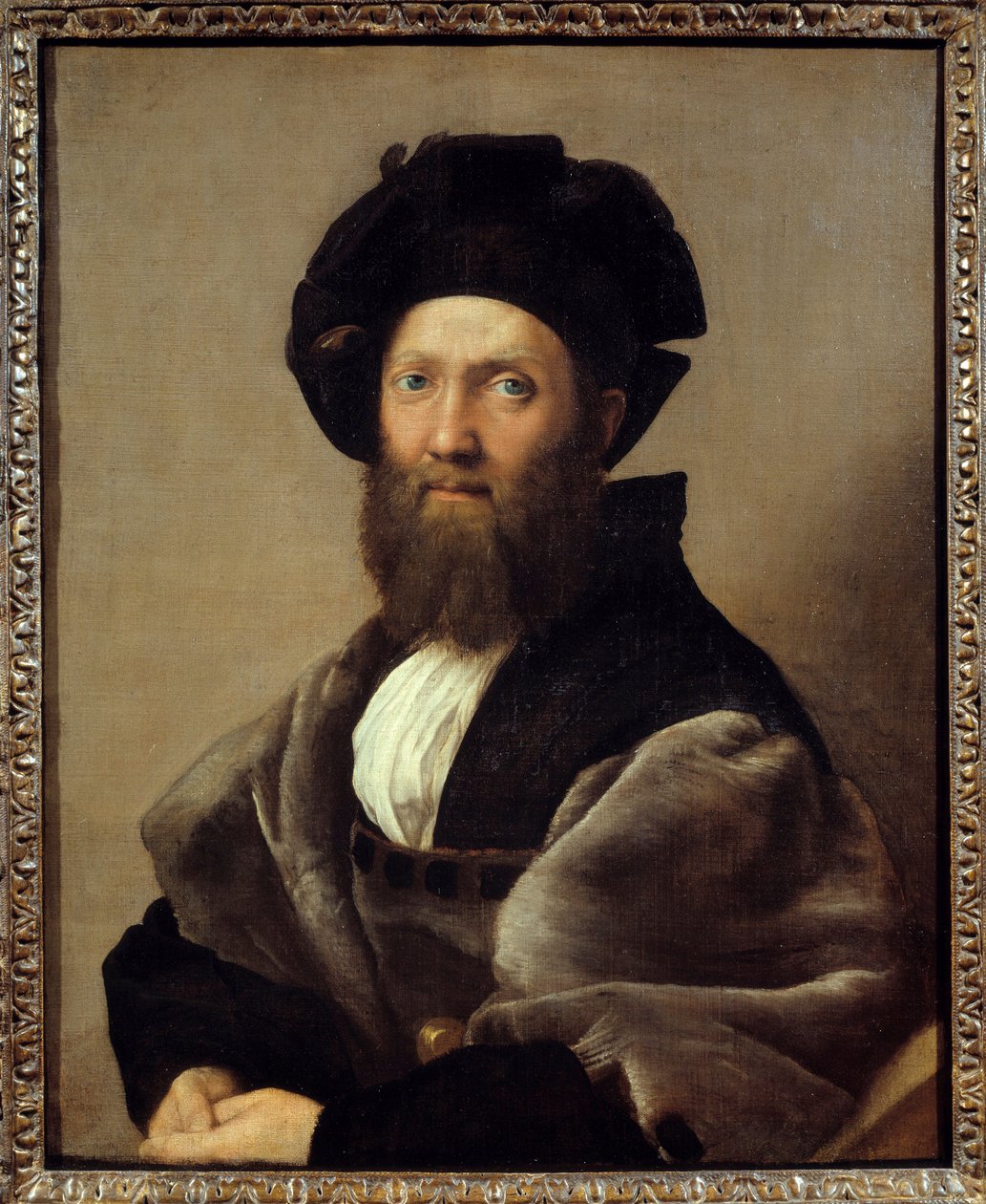 Balthazar (Baldassare) Castiglione (1478-1529) olasz író és diplomata portréja. Raffaello Sanzio dit Raphael (1483-1520) festménye alkotó: Raphael