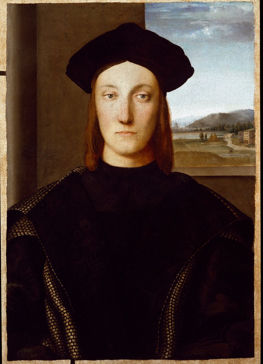 Guidobaldo da Montefeltro, Urbino herceg portréja (olaj, vászon) alkotó: Raphael