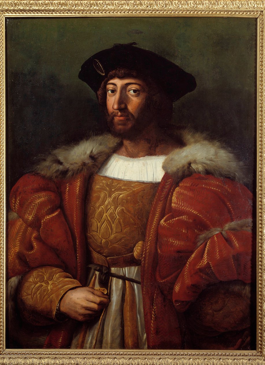 Laurent II de Medicis, Urbino (Urbino) herceg (1492-1519) portréja (Lorenzo de Medici) Raffaello Sanzio dit Raphael (1483-1520) festménye 16. század. Montpellier Fabre Múzeum alkotó: Raphael