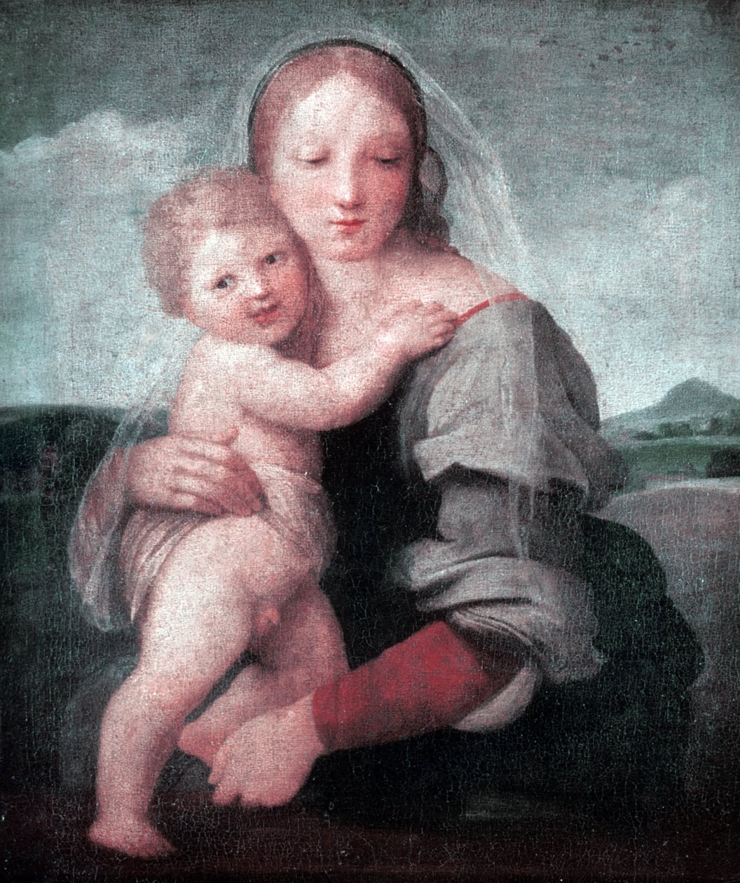 A Madonna és a gyermek (A torony Madonne) 1509-1511 (olaj, vászon) alkotó: Raphael