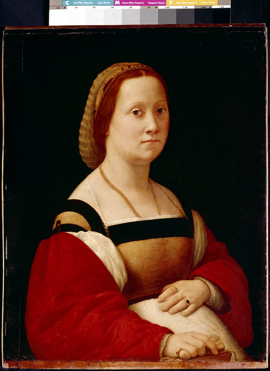 A terhes nő (La Gravida) (olaj, fa alkotó: Raphael