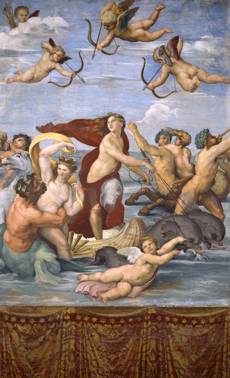 Galatea diadala, 1511 körül (freskó) alkotó: Raphael