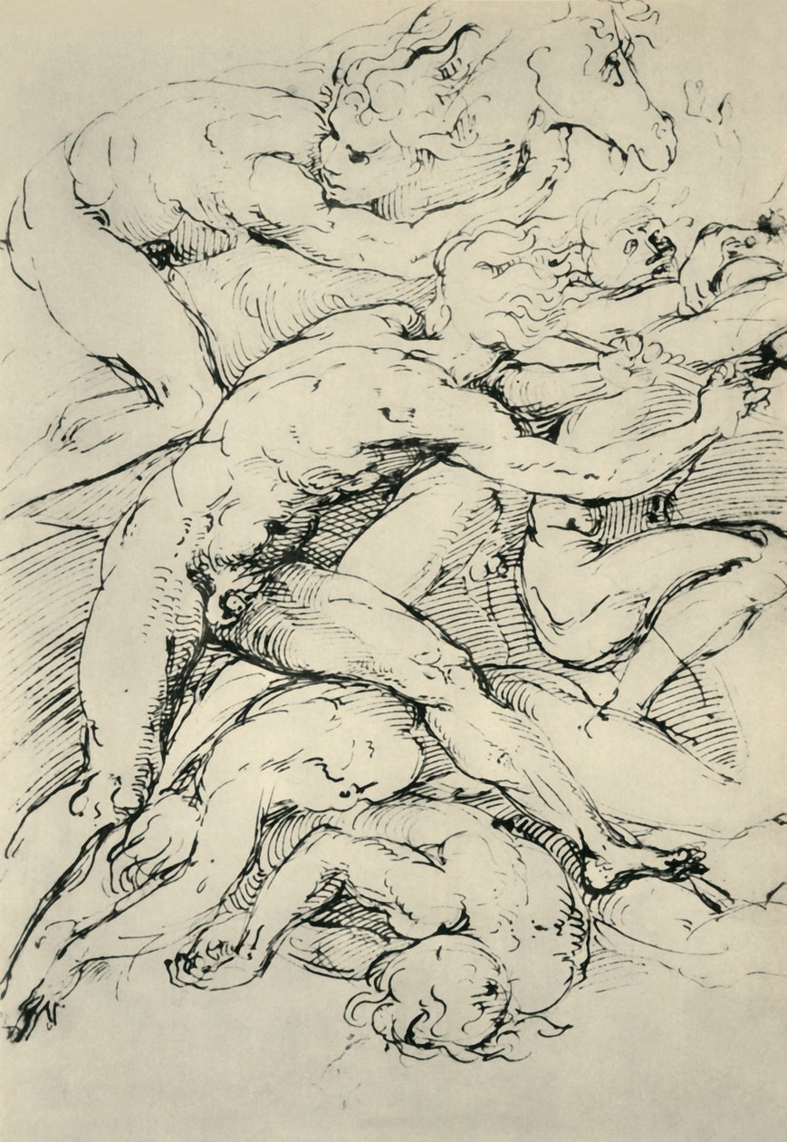 Csatajelenet, 16. század eleje, 1943. alkotó: Raffaello Sanzio Raphael