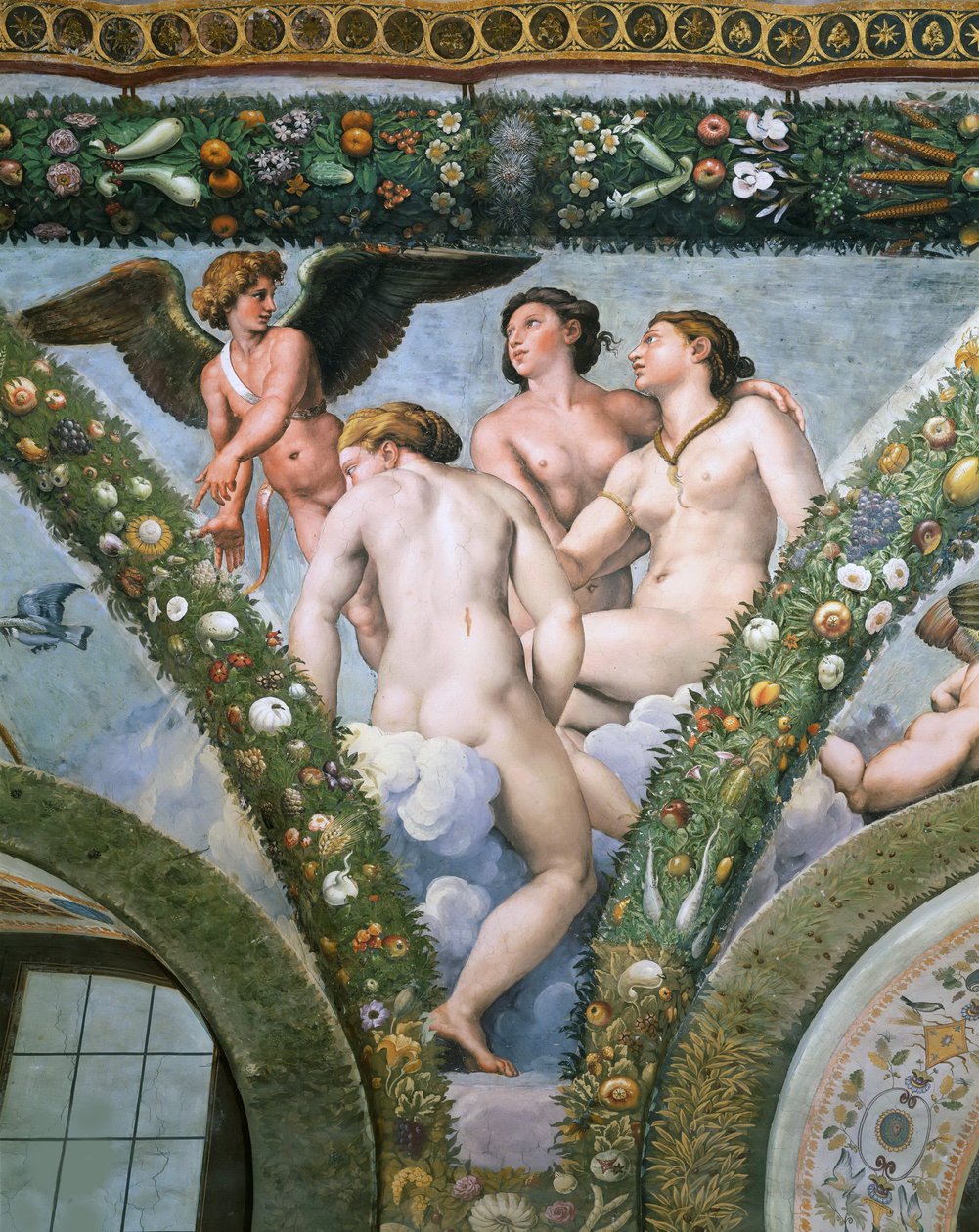 Ámor és a három grácia, 1517-1518. alkotó: Raphael