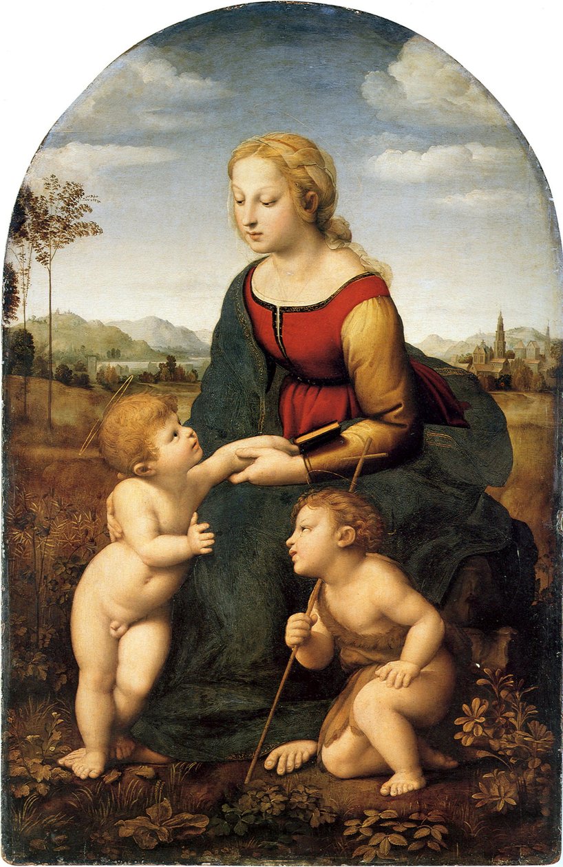 Madonna és gyermeke Keresztelő Szent Jánossal

Alternatív cím(ek):  La belle jardinière alkotó: Raphael