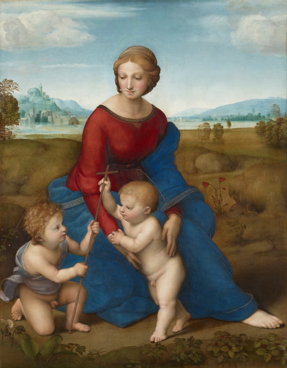 Madonna a réten alkotó: Raphael