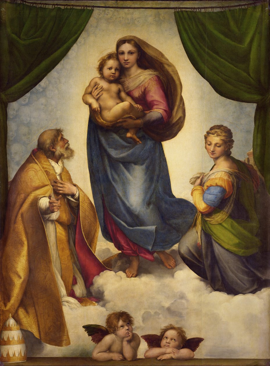 A Sixtus-kápolna Madonnája alkotó: Raphael