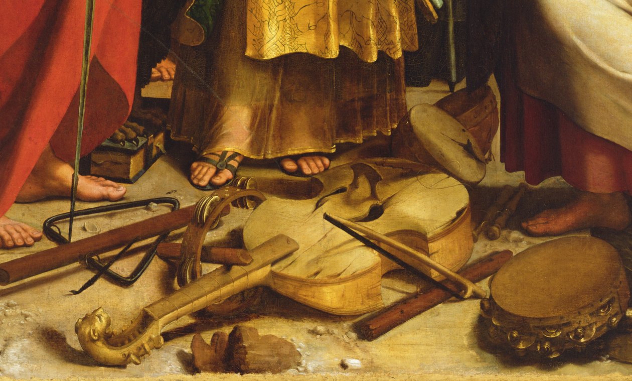 Szent Cecília, körülvéve Szent Pállal, Szent János evangélista, Szent Ágoston és Mária Magdolna alkotó: Raphael
