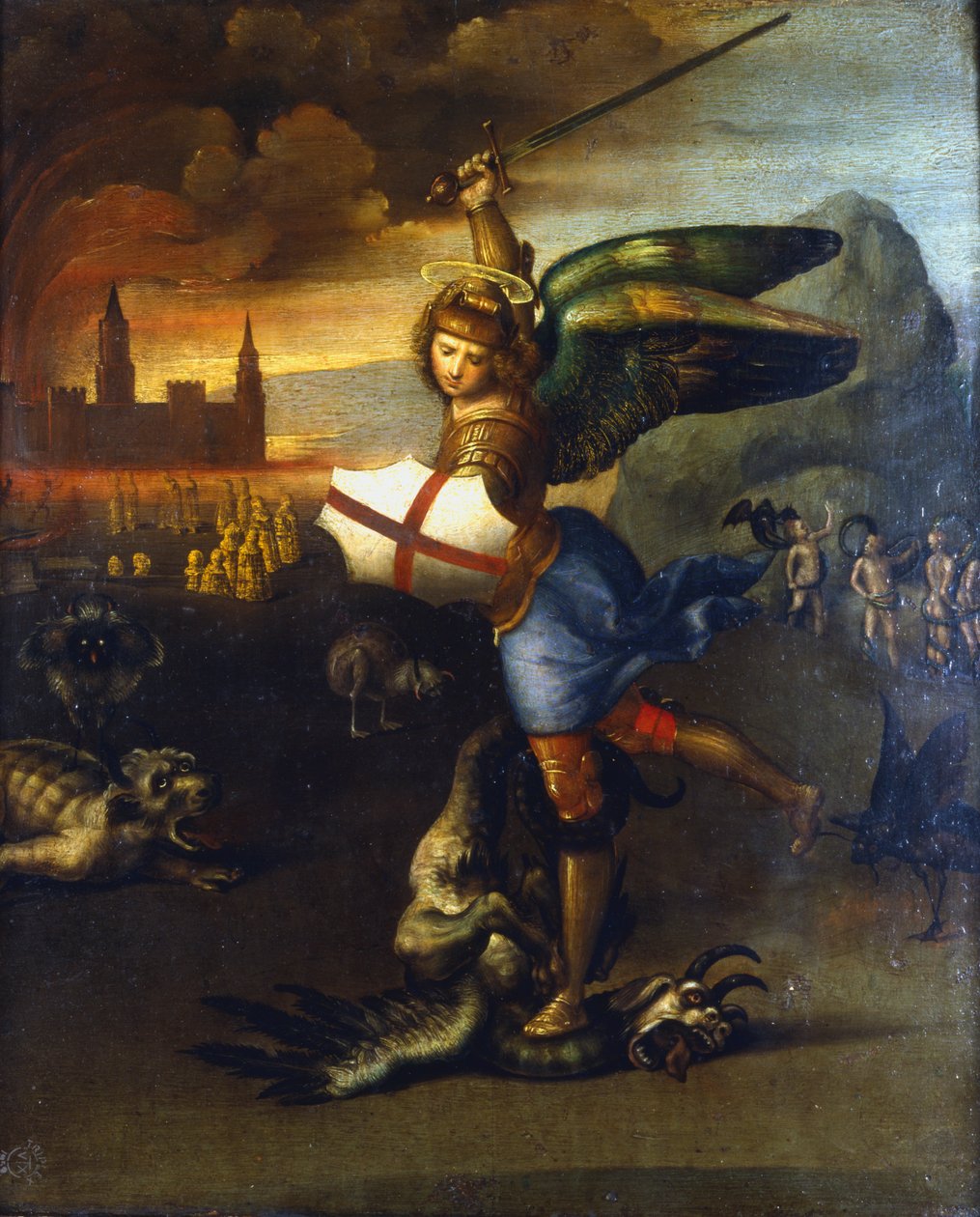 „Szent Mihály arkangyal”, 1503-1504 alkotó: Raphael