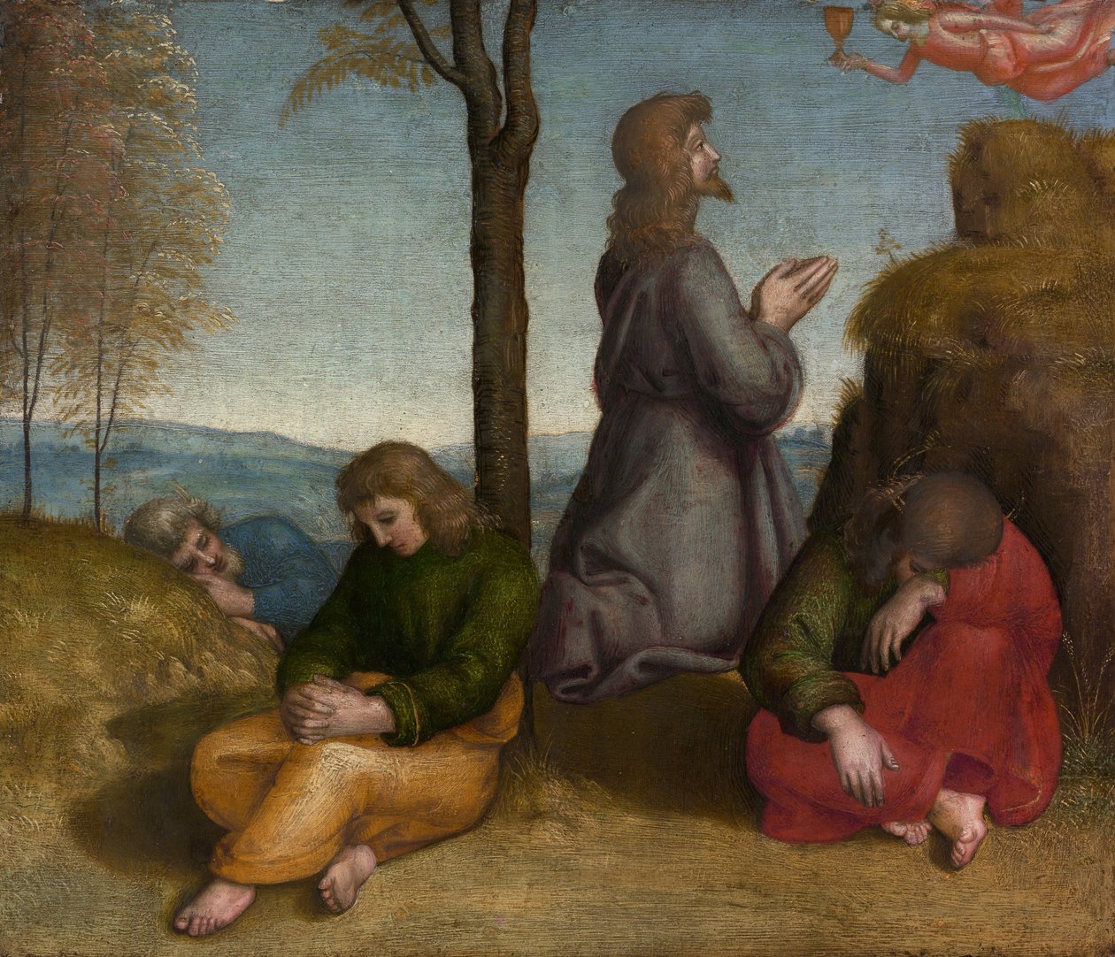 Az agónia a kertben, kb. 1504. alkotó: Raphael