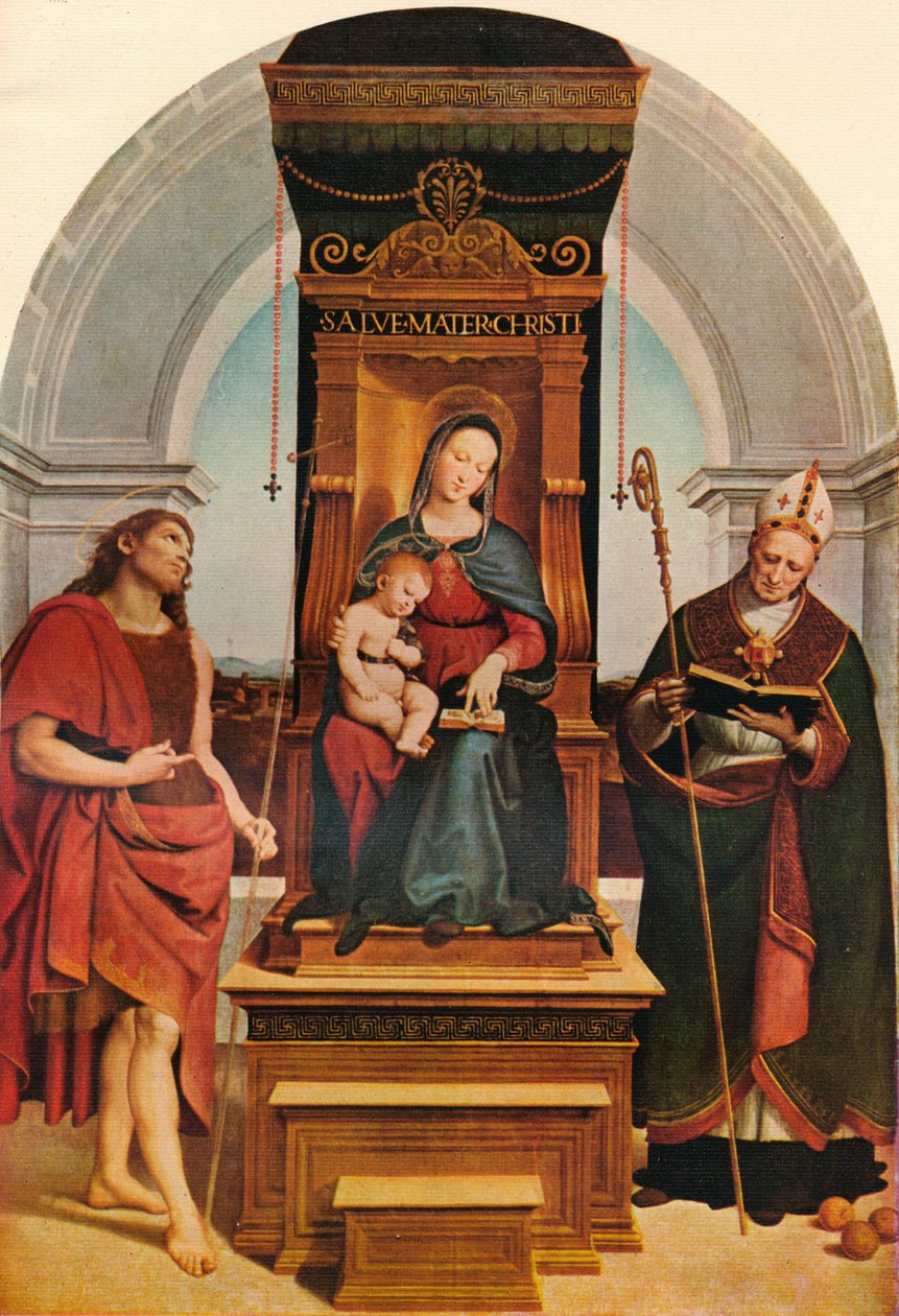 Az Ansidei Madonna, 1505, 1911 alkotó: Raffaello Sanzio Raphael