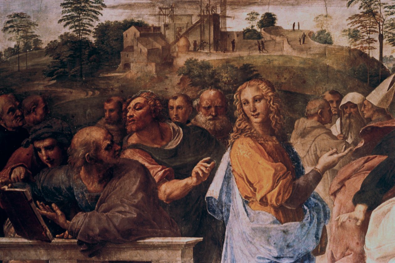Disputation on the Holy Sacrament, részlet, 1508-1509 alkotó: Raffaello Sanzio Raphael