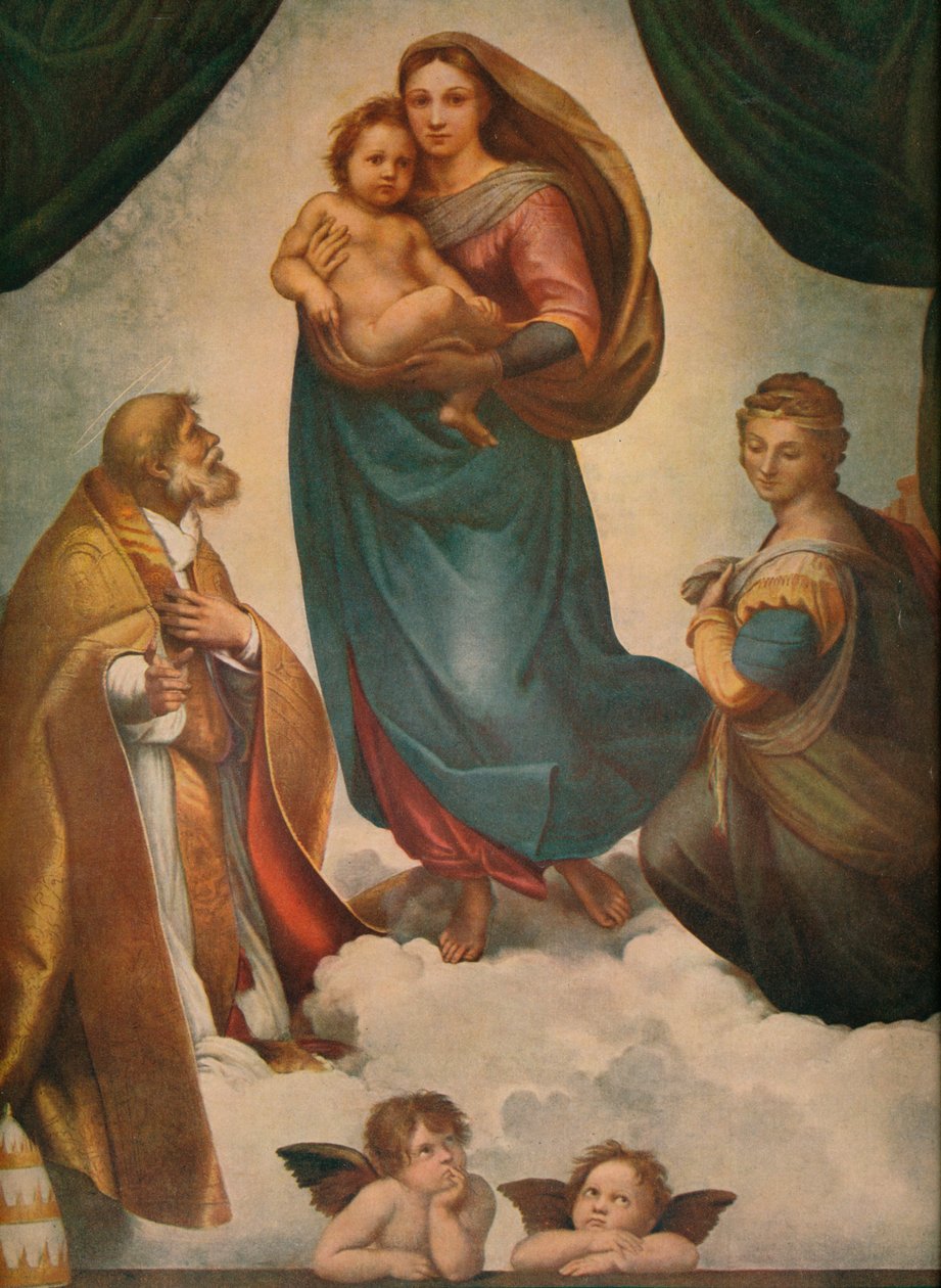A Sixtusi Madonna, 1512, 1911 alkotó: Raffaello Sanzio Raphael