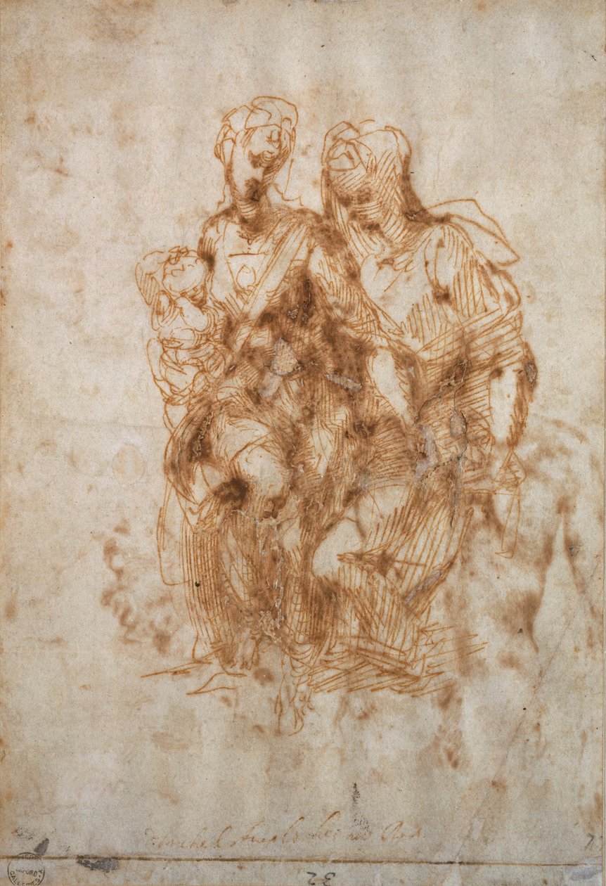 Szűz és gyermek Szent Annával, 1500-1520 alkotó: Raphael