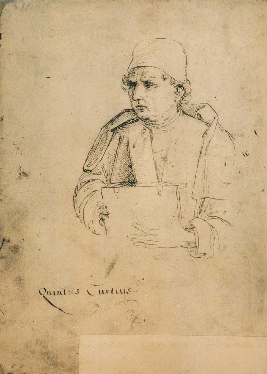 Quinto Curzio Rufo; Raphael rajza. Gallerie dellAccademia, Velence alkotó: Raffaello Sanzio Raphael