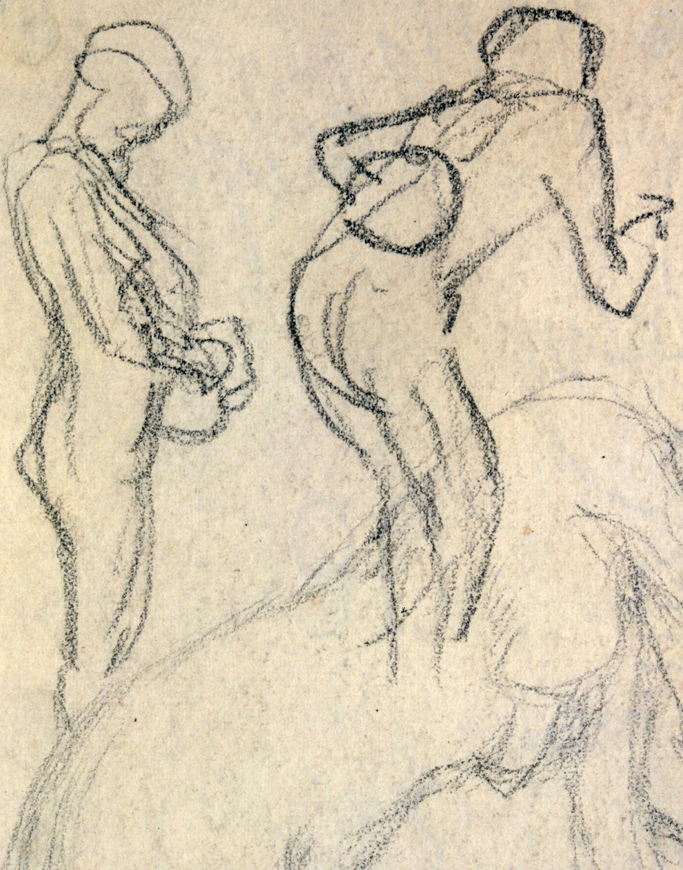 Akt tanulmány, c. 1905 (rajz) alkotó: Raphael Kirchner